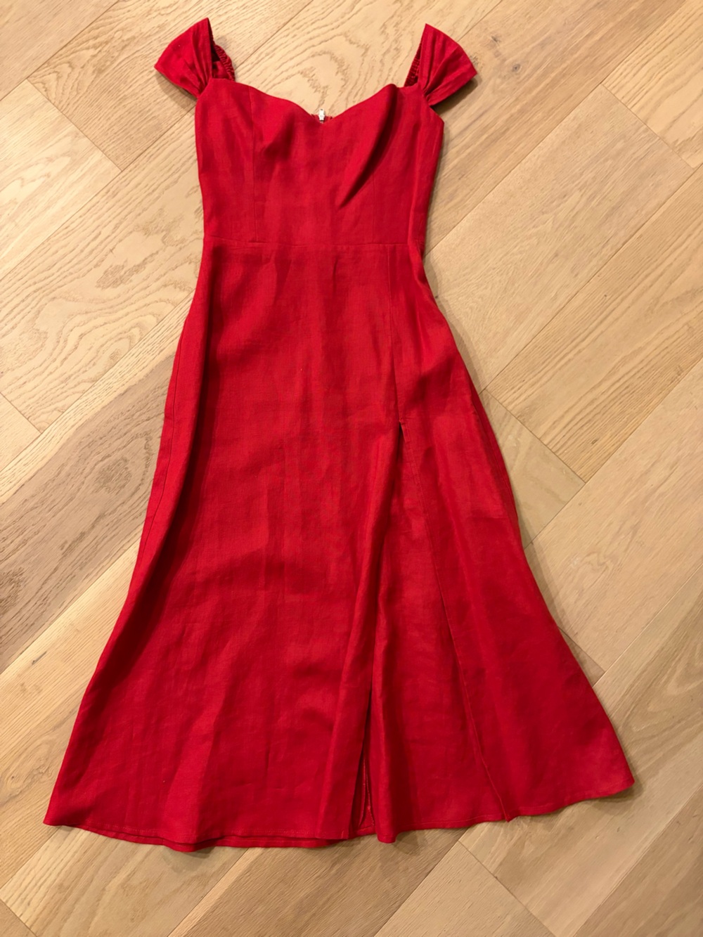 Reformation Scarlet A-Line Skirt